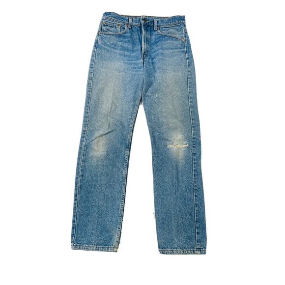Vintage Levis Regular Straight Leg Distressed Denim Jeans USA